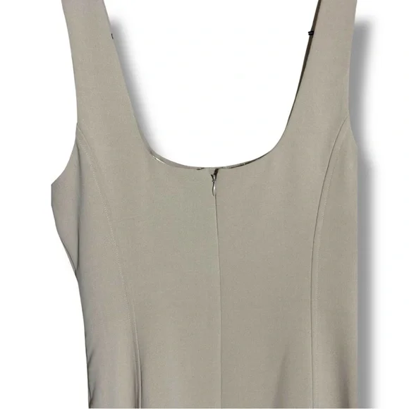 Joie Cream Sleeveless A-Line Square Neck Soft Fit & Flare Midi Dress - Picture 15 of 15